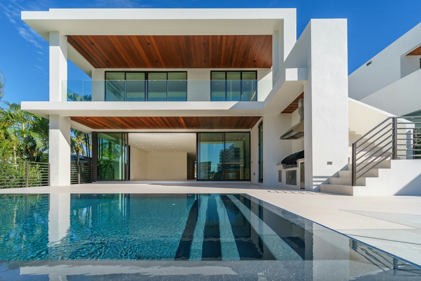 Modern residence with terrace and pool